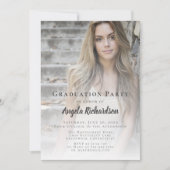 Afstudeerfoto Script Typografie Feest Kaart (Voorkant)