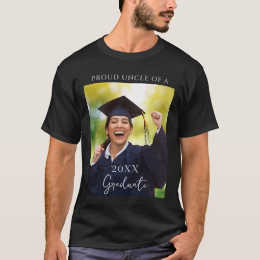 Afstudeerfoto Trotse Oom T-shirt (Voorkant)
