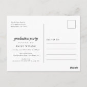 Afstudeerfoto uitnodiging | Afstudeerfeest (Achterkant)