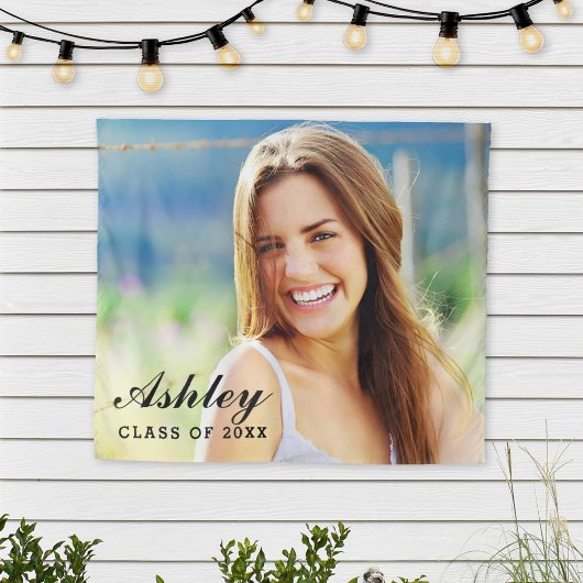 Afstudeerfoto van de klas van 2025 Graduation Wandkleed