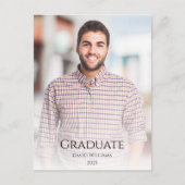 Afstudeerfoto van de klas van 2025 in moderne stij aankondigingskaart (Voorkant)
