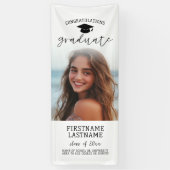 Afstudeerfoto volledig - Verticale aangepaste teks Spandoek (Verticaal)