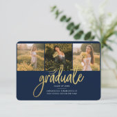 Afstudeerfoto's 2025 Senior Afstudeer aankondiging (Staand voorkant)