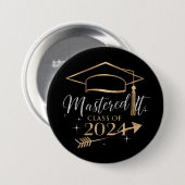 Afstudeergeschenken voor haar van de klas van 2024 ronde button 7,6 cm (Voorkant /achterkant)