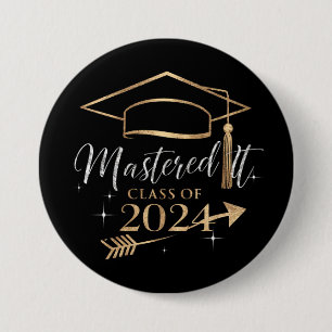 Afstudeergeschenken voor haar van de klas van 2024 ronde button 7,6 cm