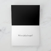 Afstudeergoud Confetti en Witte Hoed Kaart (Binnen)