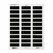 Afstudeerhoed 2026 Afstudeer Script Retouradres Etiket (Full Sheet)