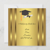 Afstudeerhoed Diploma Afstudeerfeest Kaart (Achterkant)