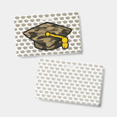Afstudeerhoed Khaki Camo Badge (Voor- en achterkant)