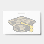 Afstudeerhoed Khaki Camo Badge (Achterkant)