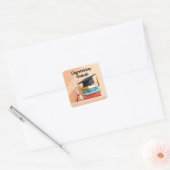 Afstudeerhoed op Boeken Sticker (Envelop)