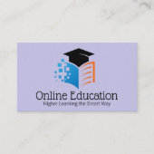 Afstudeerhoed Open Boek Online Logo Visitekaartje (Voorkant)