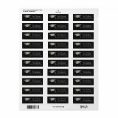 Afstudeerhoed Retouradreslabel Etiket (Full Sheet)