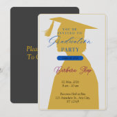 Afstudeerhoed viering – Aangepast feestdesign Kaart (Voorkant / Achterkant)