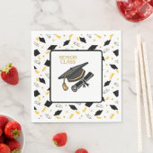 Afstudeerhoeden en diploma's servetten (Insitu)