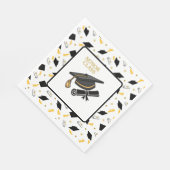 Afstudeerhoeden en diploma's servetten (Hoek)