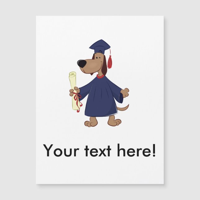 Afstudeerhond clipart (Voorkant)