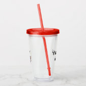Afstudeerhond clipart acryl drinkbeker (Links)