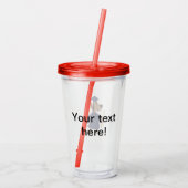 Afstudeerhond clipart acryl drinkbeker (Achterkant)