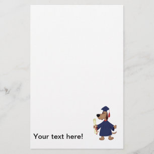 Afstudeerhond clipart briefpapier