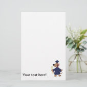 Afstudeerhond clipart briefpapier (Staand voorkant)