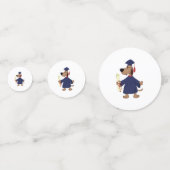Afstudeerhond clipart confetti (Voorkanten)