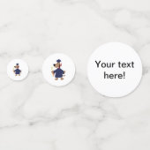 Afstudeerhond clipart confetti (Achterkanten)