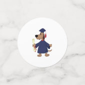 Afstudeerhond clipart confetti (Kleine voorkant)
