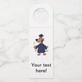 Afstudeerhond clipart flessenhanger (Voorkant)