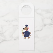 Afstudeerhond clipart flessenhanger (Achterkant)