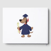 Afstudeerhond clipart gastenboek (Achterkant)