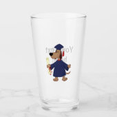 Afstudeerhond clipart glas (Voorkant)