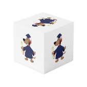 Afstudeerhond clipart kubus (Achter hoekig)