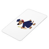 Afstudeerhond clipart magneet (Linkerzijde)