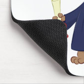 Afstudeerhond clipart muismat (Hoek)