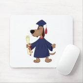 Afstudeerhond clipart muismat (Met muis)