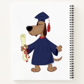 Afstudeerhond clipart notitieboek (Achterkant)