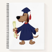 Afstudeerhond clipart notitieboek (Voorkant)
