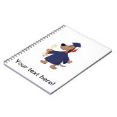 Afstudeerhond clipart notitieboek (Linkerzijde)