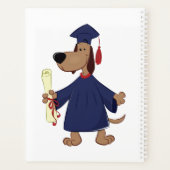 Afstudeerhond clipart planner (Achterkant)