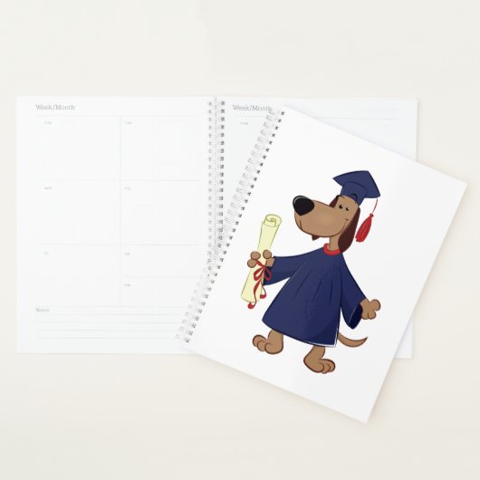 Afstudeerhond clipart planner (Display)