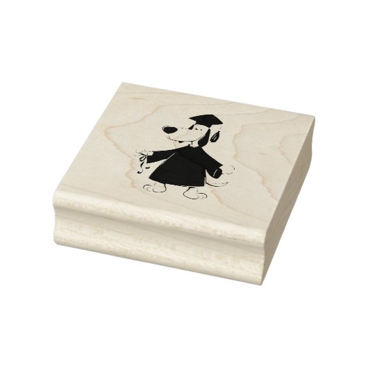 Afstudeerhond clipart rubberstempel (Stempel)