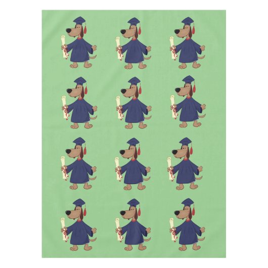 Afstudeerhond clipart tafelkleed (Voorkant)