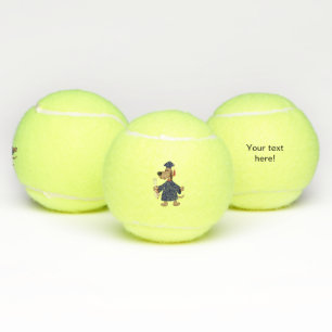 Afstudeerhond clipart tennisballen