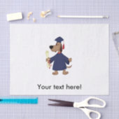 Afstudeerhond clipart tissuepapier (Craft)