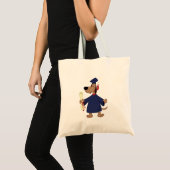 Afstudeerhond clipart tote bag (Voorkant (product))