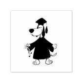 Afstudeerhond clipart zelfinktende stempel (Design)