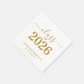 Afstudeerjaar 2026 Gouden Schrift Typografie Afstu Servet (Hoek)