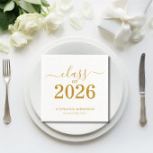 Afstudeerjaar 2026 Gouden Schrift Typografie Afstu Servet