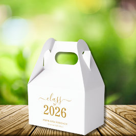 Afstudeerjaar 2026 Gouden Script Afstuderen Bedankdoosjes